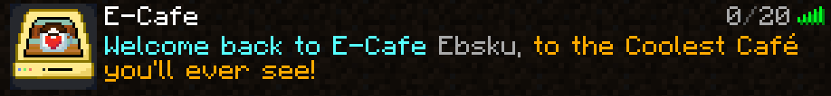 E-Cafe Minecraft server added